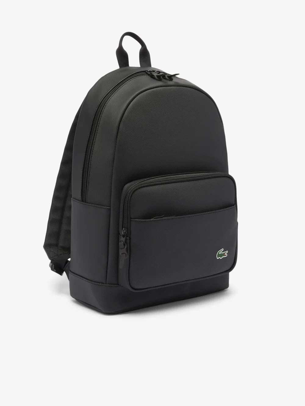 Lacoste Men's Black Backpack - Sleek Everyday Carry